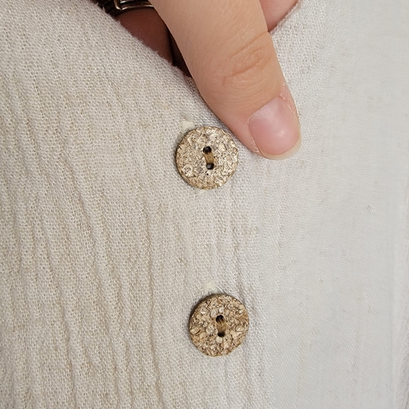 Studio C Shirt Classic Collection Button Down linen blend Plus 18/20 women's - Picture 5 of 7